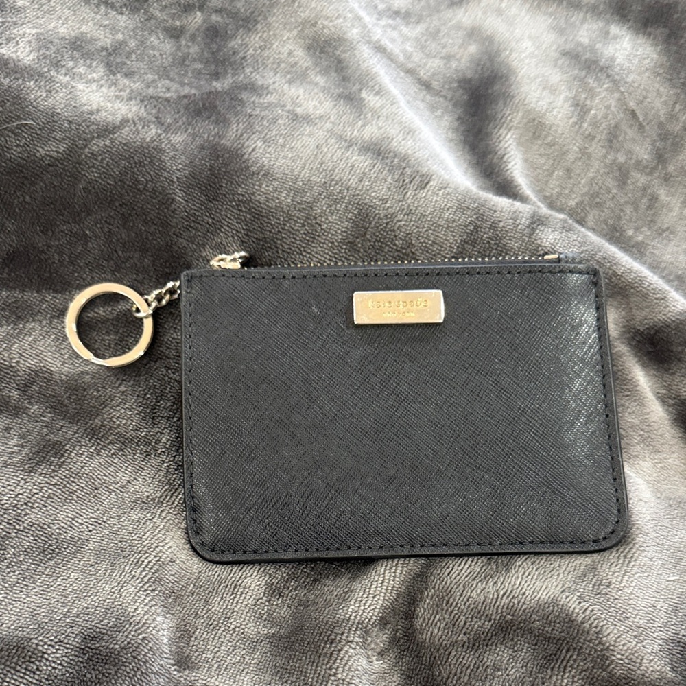 Michael Kors Black Card Pouch with Gold Accent